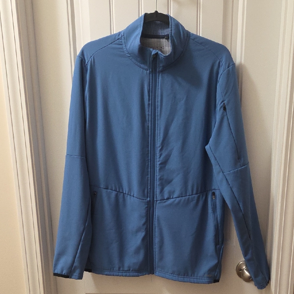 Men's Blue Full Zip Active Jacket
